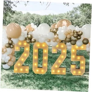 2025 Graduation Decorations, 3FT Large Grad 2025 Marquee Light Up Letters - Picture 1 of 8