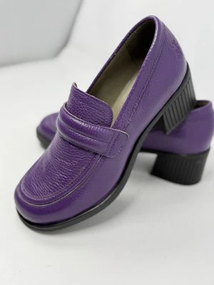 Mocasines Fly London Toky de plataforma gruesa de cuero púrpura talla 39 (8,5-9) Foto 1 de 4