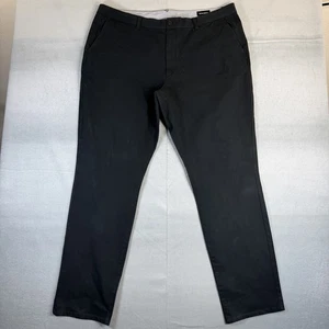 Pantalones chinos Bonobos para hombre 42x34 negros calce atlético sarga cónica nuevos sin etiquetas - Imagen 1 de 7