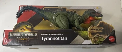Figura de dinosaurio tirannoticio Gigantic Thrashers Renacimiento Jurassic World Foto 1 de 4
