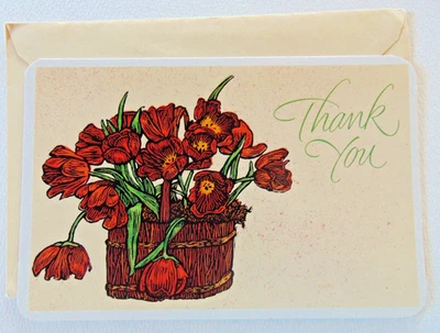 1 cartão de agradecimento vintage!! - Imagem 1 de 2