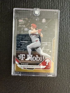 Tarjeta Otto Kemp RC Call-Up2025 Topps Now MLB 357 lámina dorada paralela 20/50 - Imagen 1 de 2