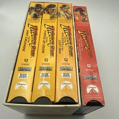 COMPLETE ADVENTURES OF INDIANA JONES VHS BOXSET trilogy young Indy widescreen - Image 1 of 4