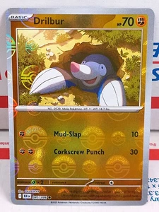 Pokemon TCG - Drilbur - 045/086 (Masterball Holo) - SV: Black Bolt - Picture 1 of 2