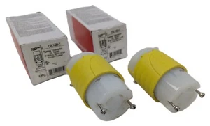 2 Pass&Seymour CRL1420-C Turnlok Connector 20A 125/250Vac 3Pole 4Wire Grdg. NEW - Picture 1 of 10
