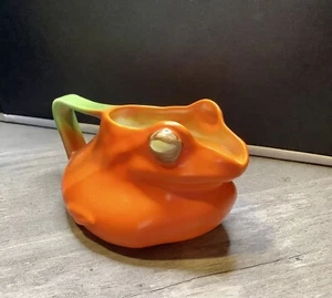 ROYAL BAYREUTH Red Frog Milk Pitcher HandPainted Creamer 3.0 Inch Exc - Picture 1 of 8