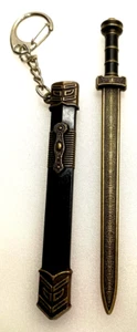 Novelty Mini Sword Shape Pendant Keychain Creative Weapon Model Toy Key Ring - Picture 1 of 6