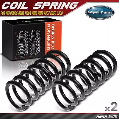 2x Rear Left & Right Coil Spring for Mercedes-Benz W204 W212 W213 A207 E350 C300 - Image 1 of 4