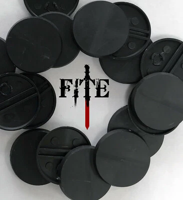 32mm plain round bases - new plastic base for Infinity Warhammer wargaming UK