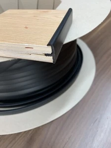 MUEBLE DE LABIOS INDIVIDUALES 18 MM NEGRO T MOLDURA 5 METROS BORDE DE GOLPE AUTOCARAVANA ETC - Imagen 1 de 4