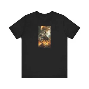 Apocalyptic Skeleton Rider Horseman Unisex Jersey Short Sleeve Tee - Bild 1 von 9