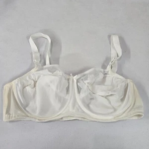 Bali Women Bra 42D White Underwire Unlined Minimizer Adjustable Straps - Picture 1 of 9