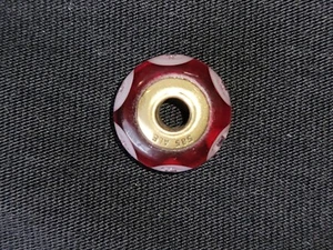 Genuine Pandora 14k Gold Mystic Calla Ruby Red Murano Charm. - Picture 1 of 2