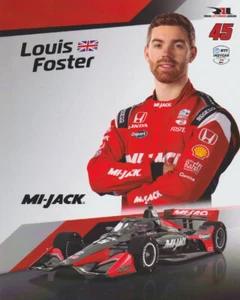 Tarjeta de héroe Louis Foster Mi-Jack Honda Dallara Indy Car 2025 - Imagen 1 de 2