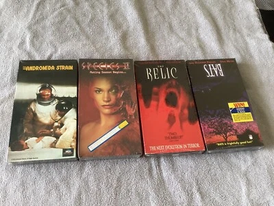 Bats, The Relic, Species 2, The Andromeda Strain VHS New - Image 1 of 4