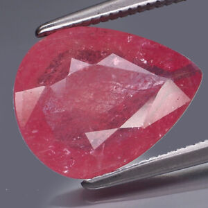 3.26Ct.Museum Gem Natural BIG Pink Normal Heated Ruby Mozambique
