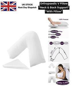 V Orthopaedic Pillow Support With Pillowcase Support Pillow For Neck UK