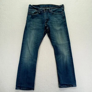 Jeans uomo Levis 514 taglio dritto 32x29 misto cotone denim lavaggio scuro - Foto 1 di 9