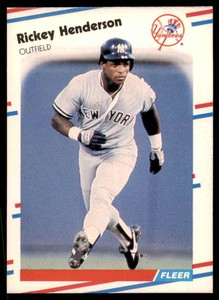 1988 FLEER RICKEY HENDERSON NEW YORK YANKEES #209