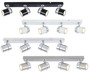 Modern 4 Way Ceiling Light Spotlights Adjustable LED GU10 Lamp Kitchen Fitting - Picture 1 of 24