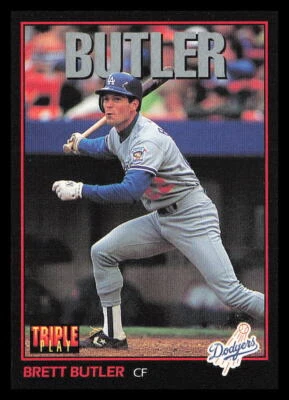 Brett Butler 1993 Triple Play #136  Los Angeles Dodgers - Image 1 of 2