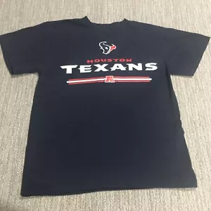 Houston Texans T Shirt Mens Medium Blue NFL Football Graphic Logo Outdoor Modern - Picture 1 of 10