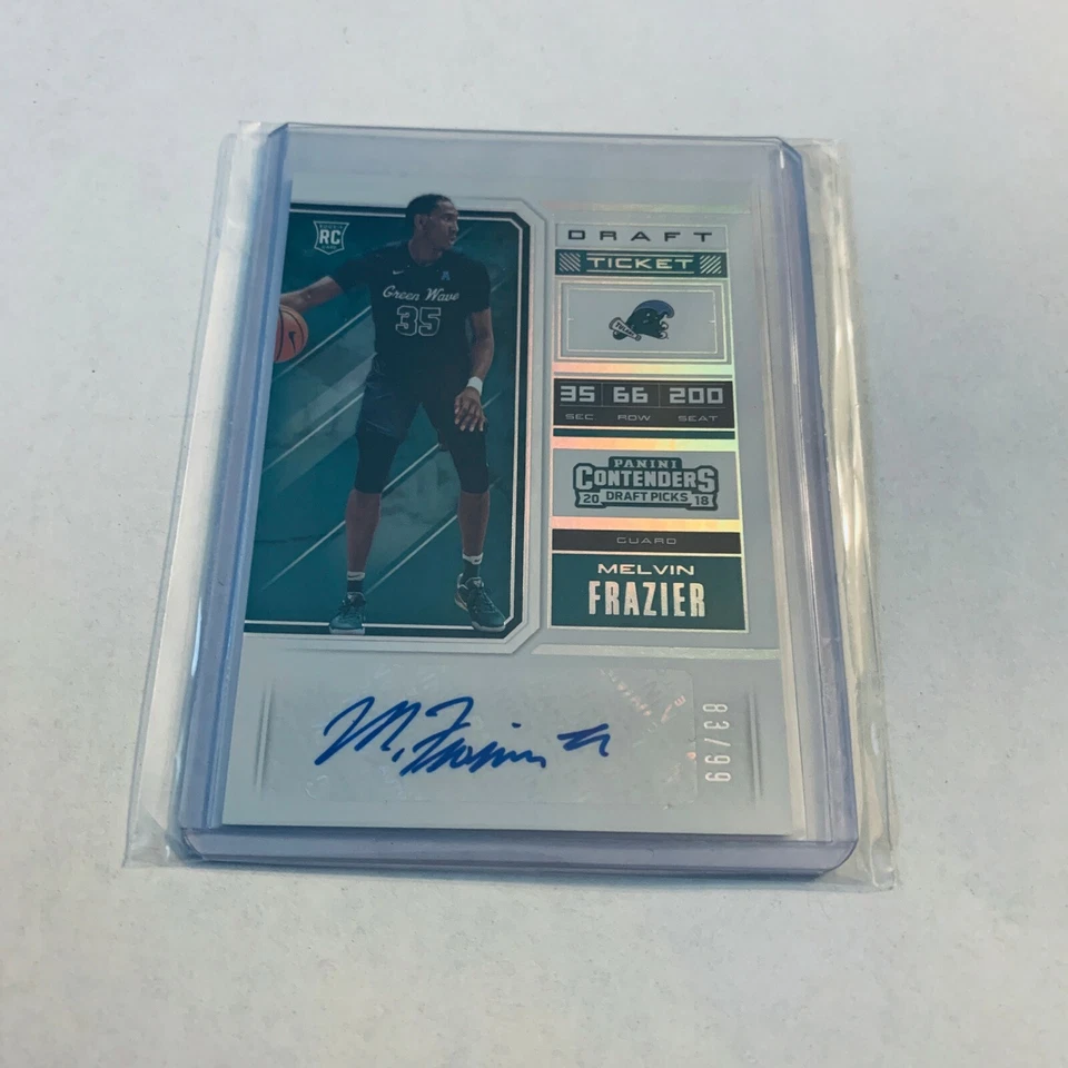 F79246  2018-19 Contenders Draft Picks Draft Ticket #88 Melvin Frazier AUTO/99 - Image 1 of 1
