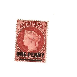Santa Elena 1868 1 penique rojo tipo B como nuevo - Imagen 1 de 1