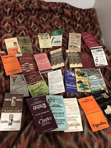 25 Match Book Covers 50s & 60s San Francisco Oakland Tahoe Vegas Reno  - Picture 1 of 7