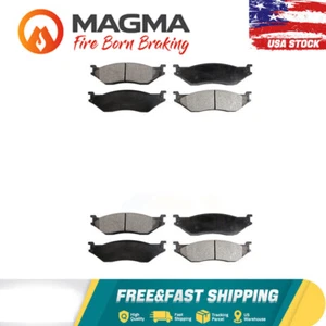 Front Rear Semi-Metallic Brake Pads Kit For Ford F-450 Super Duty F-550 - Picture 1 of 1