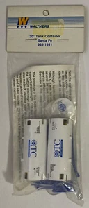 WALTHERS #933-1951 Santa Fe 20' Tank Container  KIT H.O. 1:87 - Picture 1 of 3