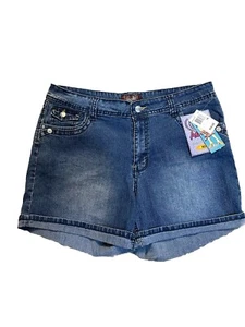 Angels Stretch Jean Shorts Women's  Size 14 Blue - Picture 1 of 2