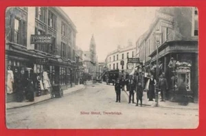 WILTSHIRE. TROWBRIDGE SILVER ST pu TROWBRIDGE. SQ 0 POSTMARK 1905 - Foto 1 di 2