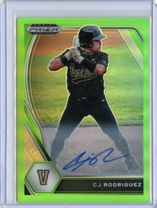 Panini Prizm 2021 Draft Picks base automática Prizms verde lima #158 CJ Rodríguez #/23 - Imagen 1 de 1