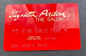 Elizabeth Arden The Salon Credit Card Obsolete Mrs. John L. Volk Palm Beach FL - Picture 1 of 2