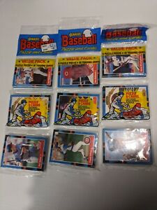 DONRUSS BASEBALL VALUE PACK-45 CARDS AND 9 PUZZLE PIECES