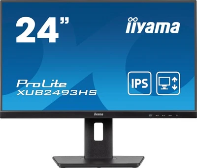Iiyama ProLite XUB2493HS-B6 Full-HD Monitor - IPS, Pivot, USB - Bild 1 von 4