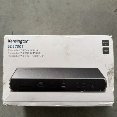 Estación de acoplamiento Kensington SD5700T doble 4K PD Thunderbolt 4  Foto 1 de 4