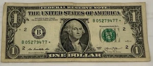 $1.00 2013 Star B Series Federal Reserve Note - Picture 1 of 2