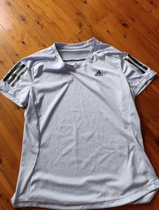ADIDAS Top T Shirt Womens Activewear Gym Running Yoga Aeroready Lilac EUC - Picture 1 of 3