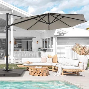 BONOSUKI Outdoor 11Ft UV Protection Patio Cantilever - Picture 1 of 5