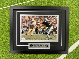 Lester Hayes Signed 8x10 Photo Jsa Auto Custom Framed Raiders - Picture 1 of 4