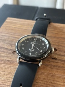 NEW Shinola Detrola Watch 41mm Black Silicone Band With Box “Love” Edition - Picture 1 of 9