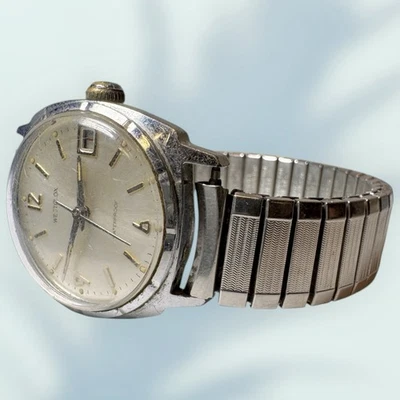 Reloj Pulsera Westclox Hombre Vintage Cuerda Manual Impermeable Acero Inoxidable Funciona Foto 1 de 4