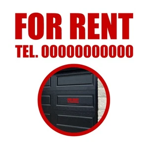 Adhesivo de vinilo personalizado para alquiler con su teléfono negocio dejar ventana calcomanía letrero - Imagen 1 de 3