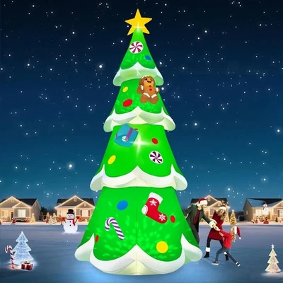 20FT Christmas Tree Inflatable with LED Light, Kalolary Giant Christmas Yard Inf - Image 1 of 4