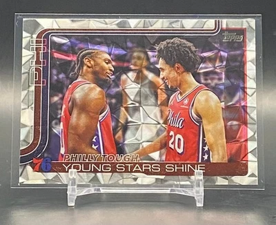 2025-26 Topps Philly Tough Maxey McCain #275 Diamante Philadelphia 76ers - Imagem 1 de 3