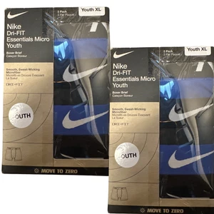 Paquete de 2 calzoncillos boxer Nike Dri-FIT Essentials Micro Youth XL (6 en total) nuevos - Imagen 1 de 2