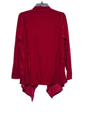 Potpourri Whimsigoth Romantic Gothic Velvet Drape Cardigan Womens L Coquettecore - Image 1 of 4