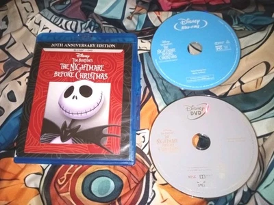 The Nightmare Before Christmas 20th Anniversary Edition Blu-ray DVD VG Light Scr - Image 1 of 4